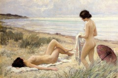 Paul-Fischer-Summer-on-the-Beach-early-20th-c